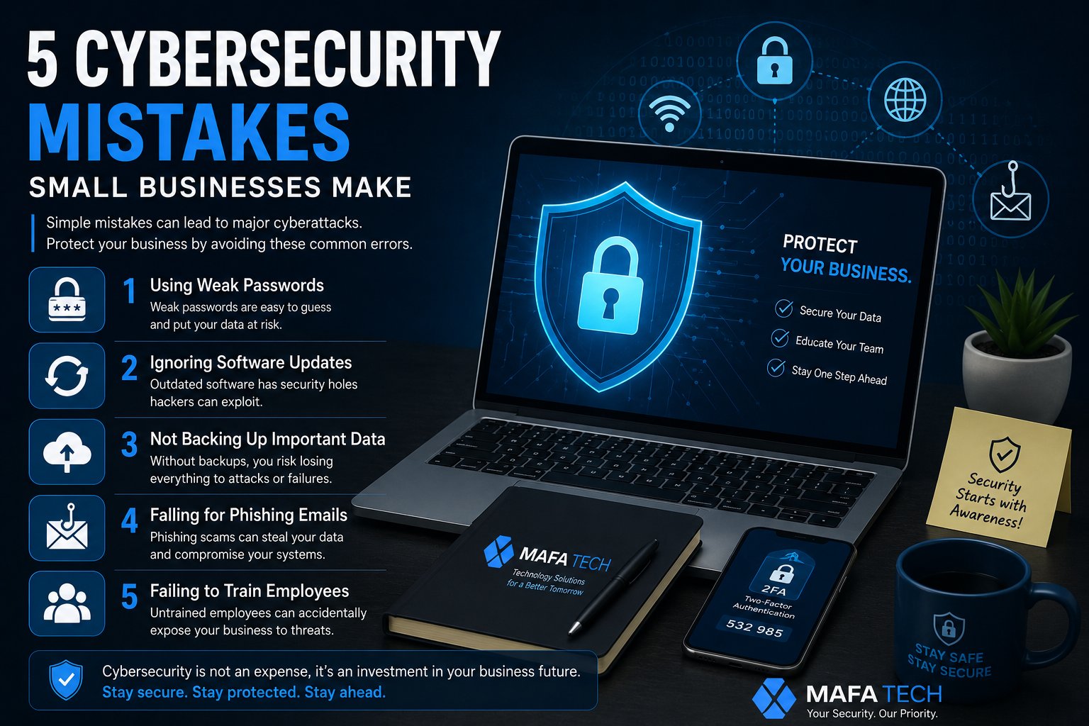 5 cybersecurity mistakes